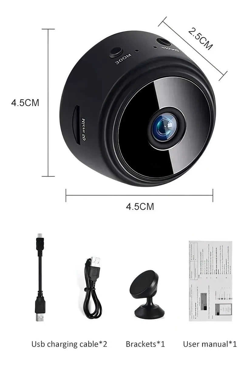 Mini Cámara de Seguridad | Vigilancia en tiempo real,